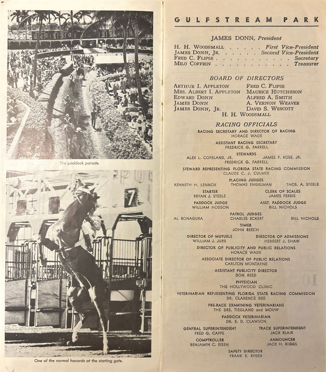 1952 Florida Derby Trophy